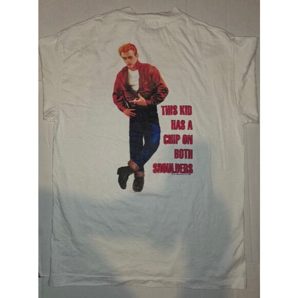 Vtg Rebel Without A Cause James Dean T Shirt 1996 90s Warner Bros Size Large - Picture 4 of 6